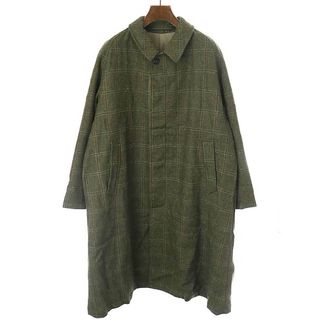 A.PRESSE ア プレッセ 22AW Tweed Balmacaan Coat  ツイードバルカマーンコート グリーン 2(その他)