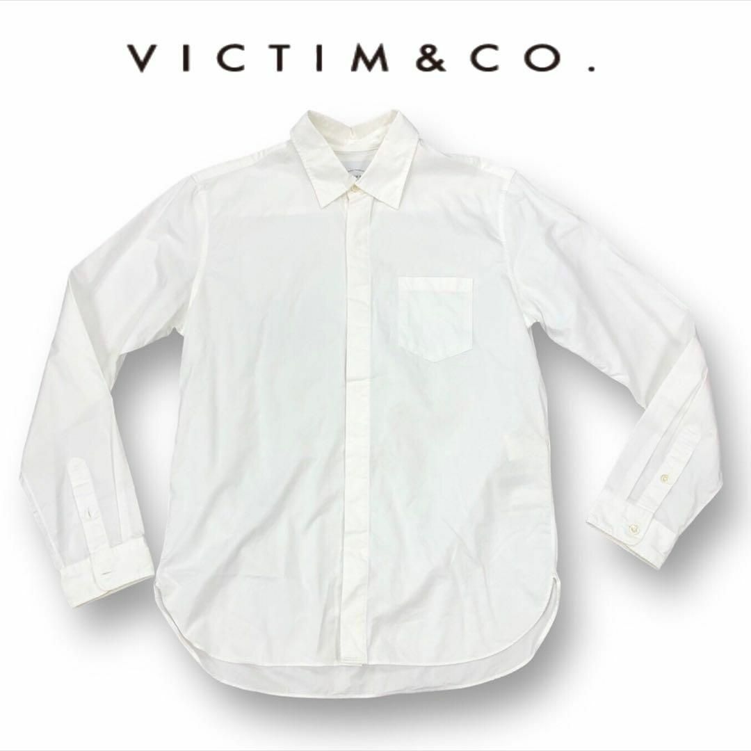 【送料無料】VICTIM ヴィクティム シャツ M ホワイト コットン100%