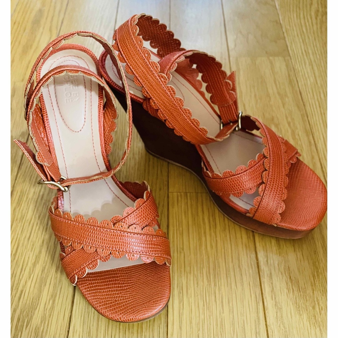 SEE BY CHLOE - 新品 クロエ Chloe 37 可愛い♡革 サンダル パンプス