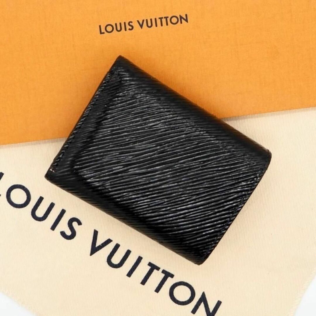 LOUIS VUITTON 折財布 ブラック　エピ