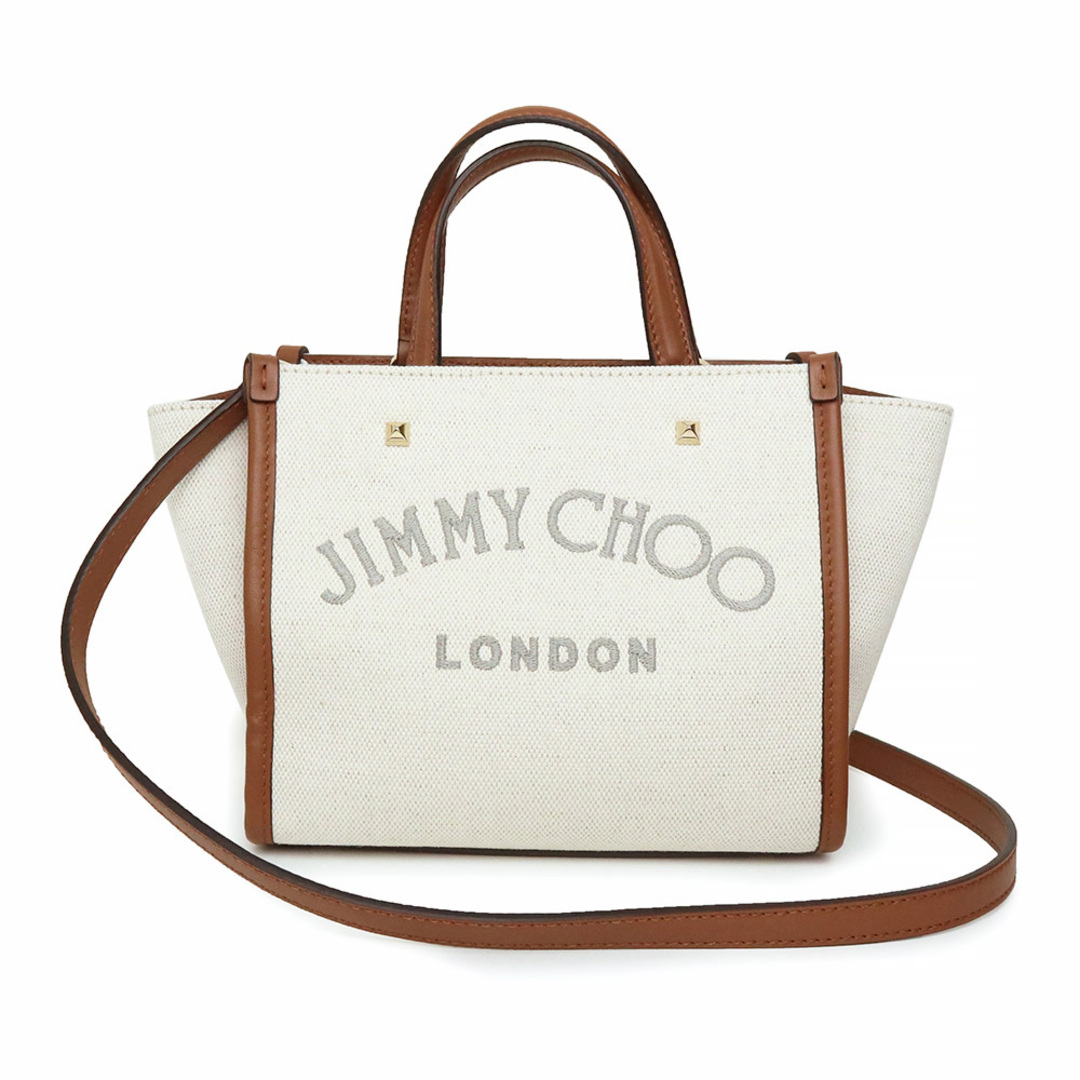 新品 Jimmy choo トートバッグ ショルダーバッグ キャンバス