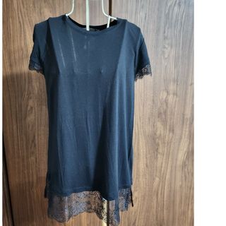 BCBGMAXAZRIA - BCBG  レースつきカットソー素材Tシャツ