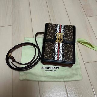未使用に近い✨BURBERRY バーバリー TBロゴ ロビンバッグ ゴールド金具-