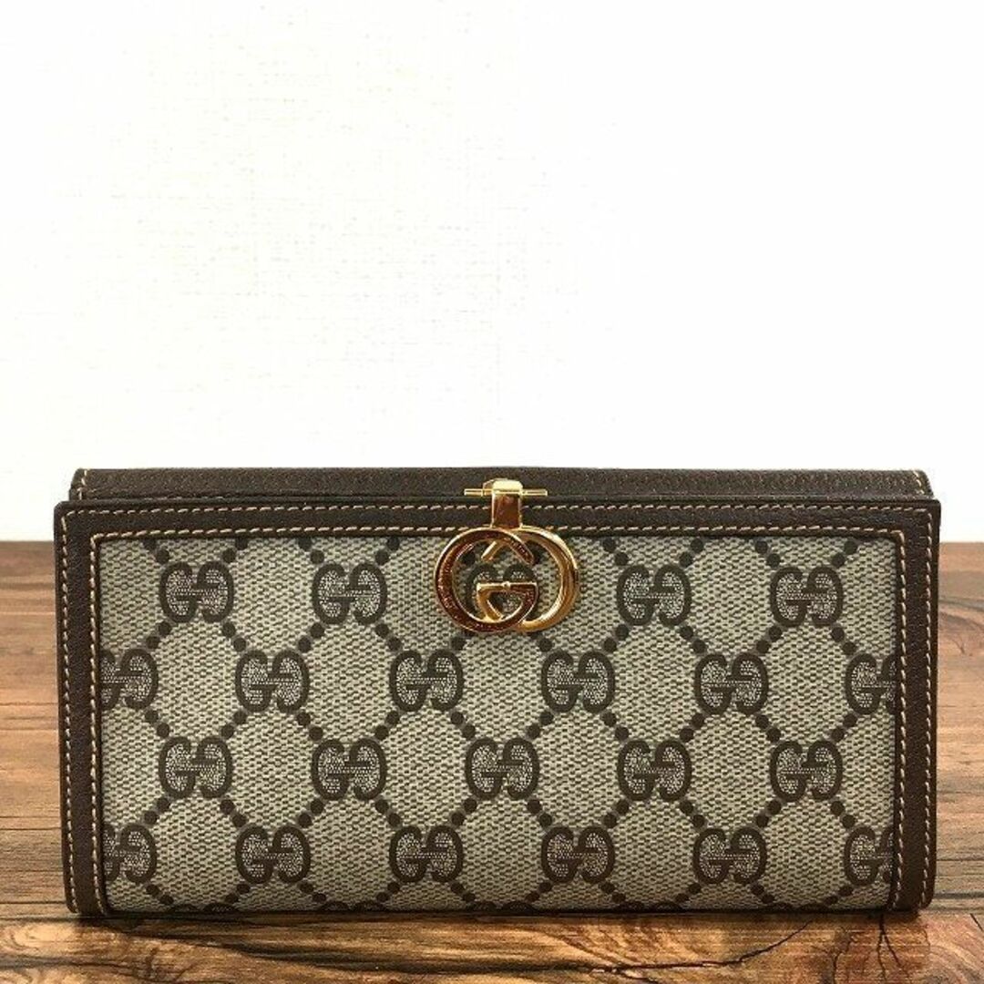 未使用品 GUCCI 長財布 オールドグッチ 箱付き 131-