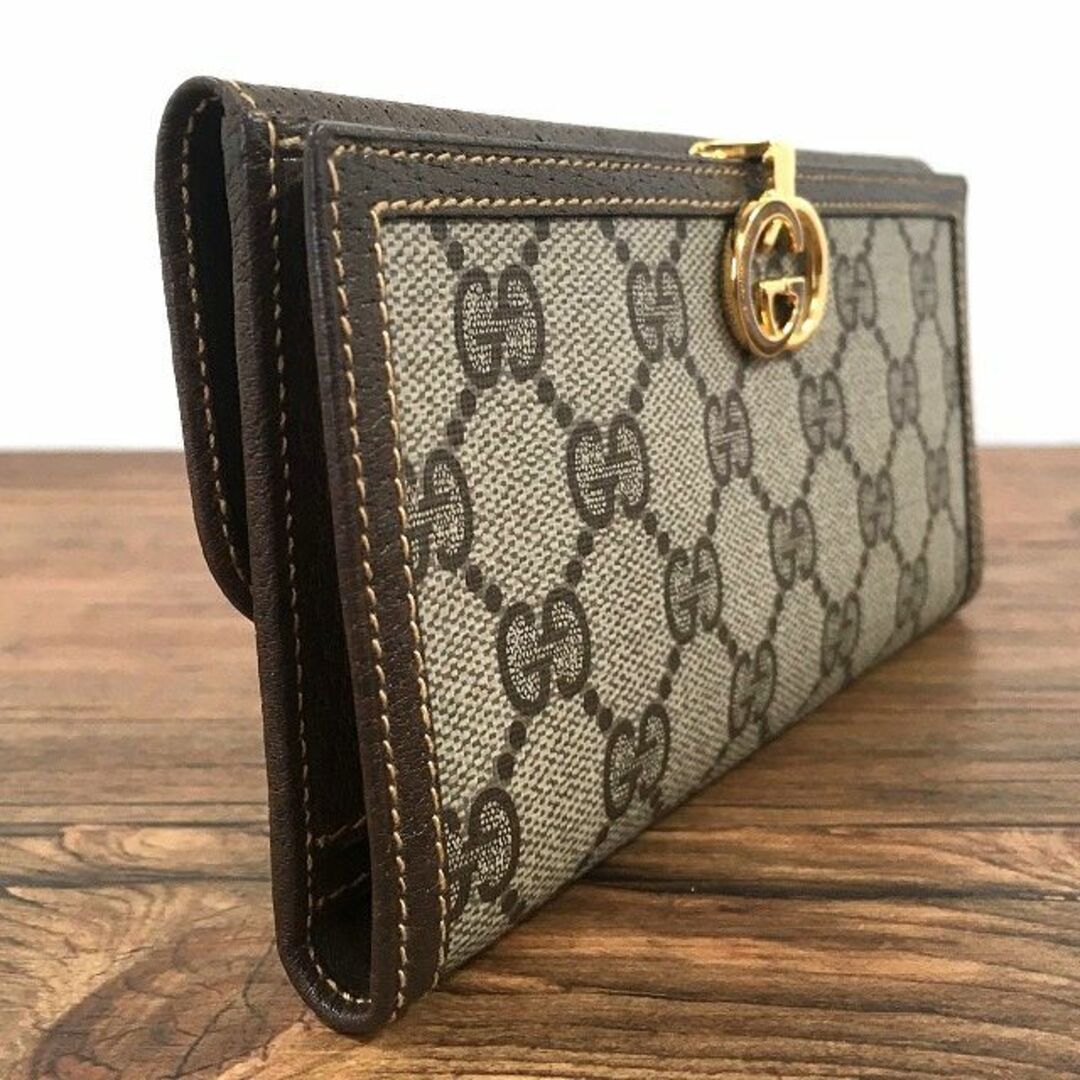 未使用品 GUCCI 長財布 オールドグッチ 箱付き 131-