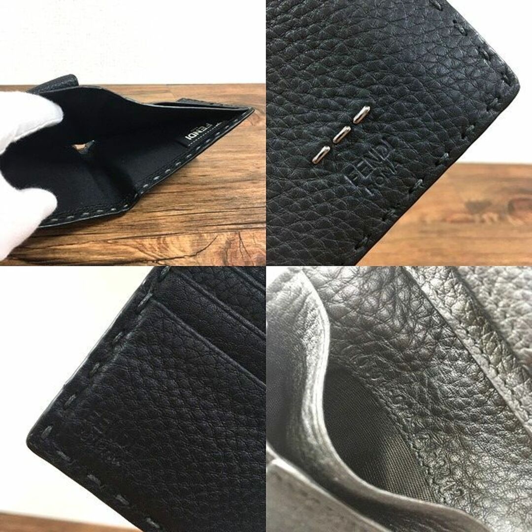 FENDI - 極美品 FENDI 二つ折り財布 セレリア レザー 209の通販 by old