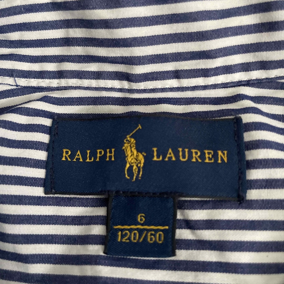 Ralph Lauren(ラルフローレン)のラルフローレン　ボタンダウン　ストライプ　シャツ キッズ/ベビー/マタニティのキッズ服男の子用(90cm~)(ブラウス)の商品写真