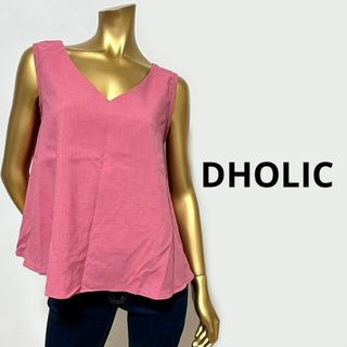 ディーホリック(dholic)の【3170】DHOLIC ノースリーブ フレア トップス ギャル Barbie(カットソー(半袖/袖なし))