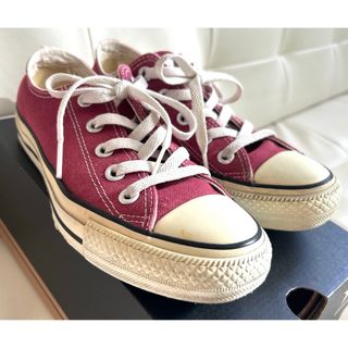 コンバース(CONVERSE)のCONVERSE コンバース  マルーン　レッド系  23㎝(スニーカー)