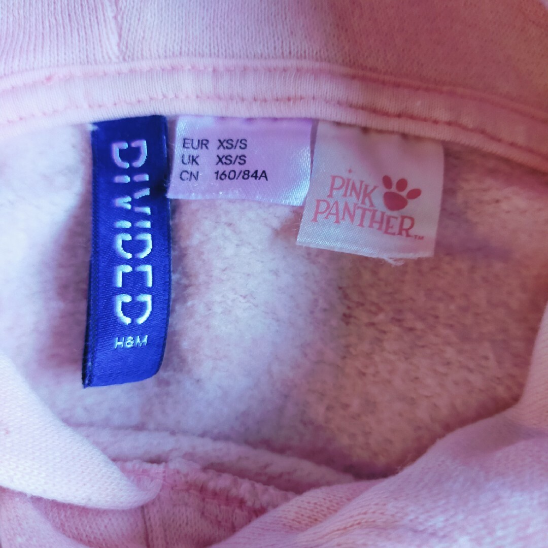 H&M(エイチアンドエム)の裏起毛パーカー　ピンクパンサー レディースのトップス(パーカー)の商品写真