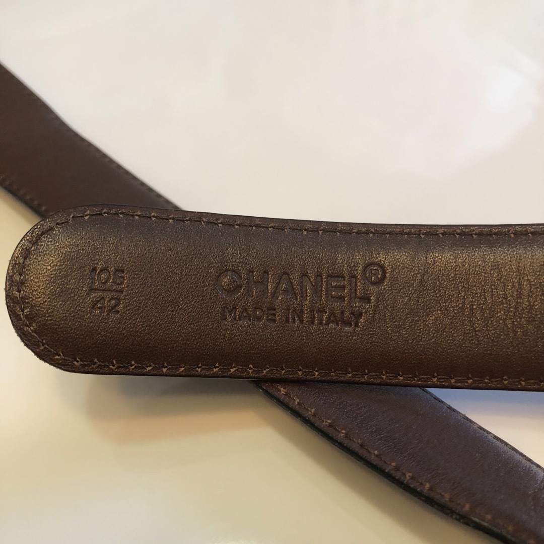 シャネルベルト バックル ココマーク レザー メンズ