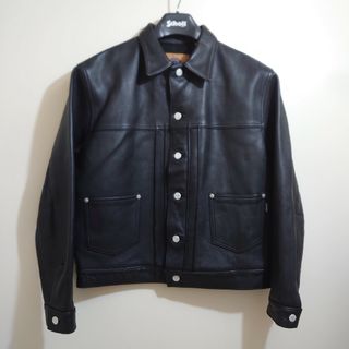 ★超美品★good enough　2ndタイプ　ブラックレザーJKT　藤原ヒロシ