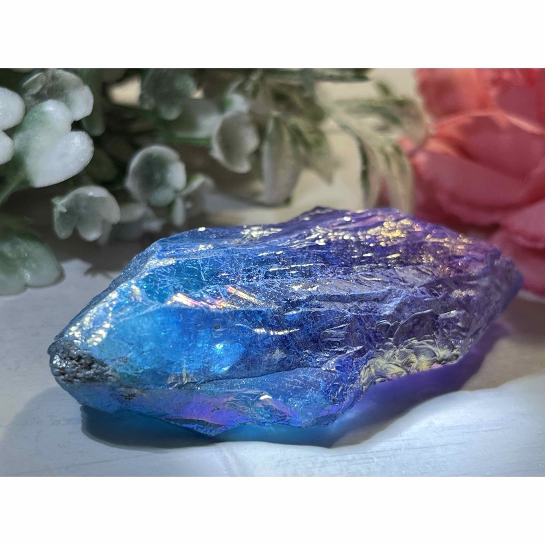 七色の夢໒꒱✨　オーラ　水晶　ラフストーン　原石