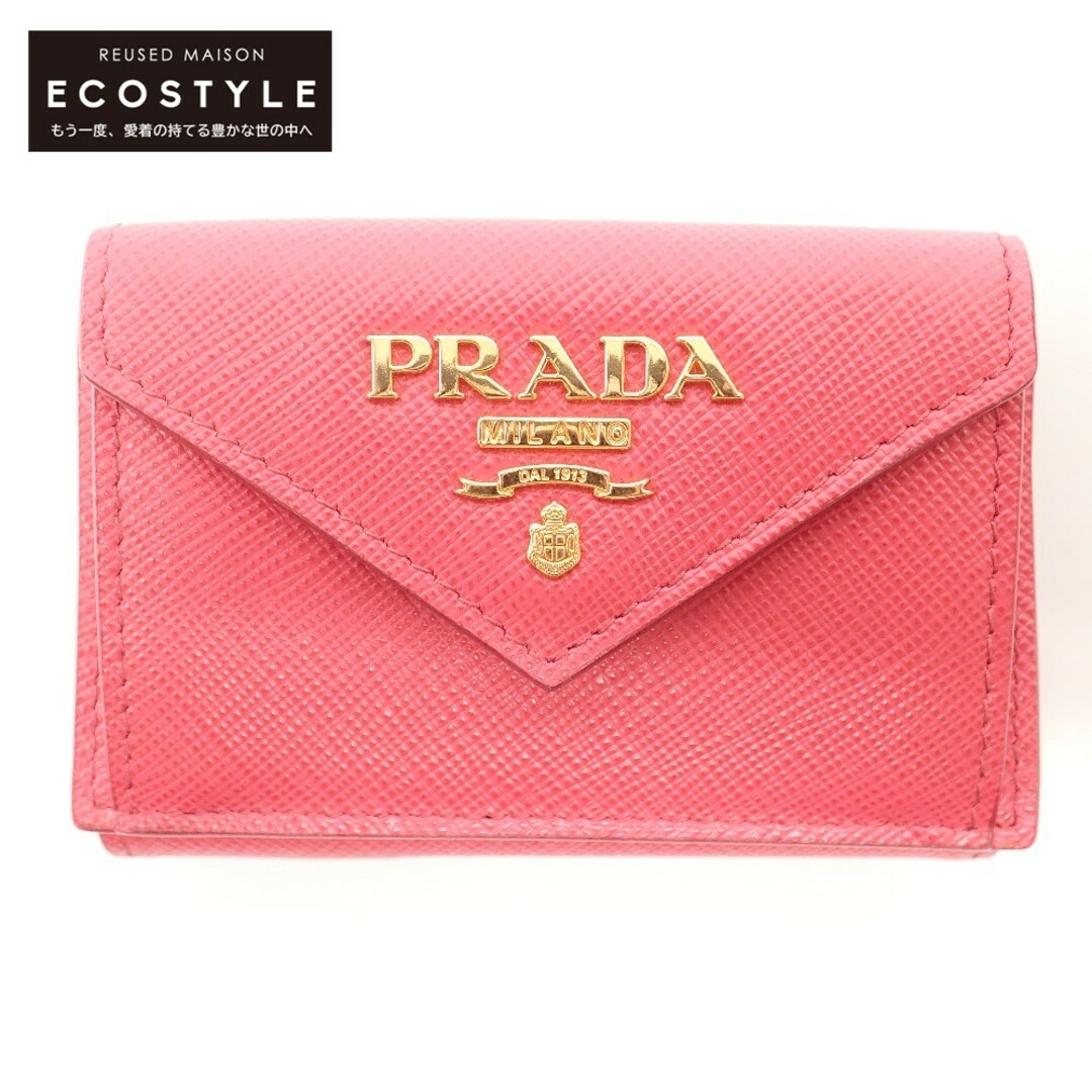 財布【新品】PRADA 三つ折り財布