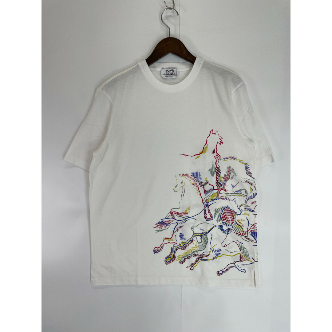 美品 エルメス HERMES Tシャツ カットソー マルジェラ期 ロングスリーブ ボルデュック トップス レディース XS グレー