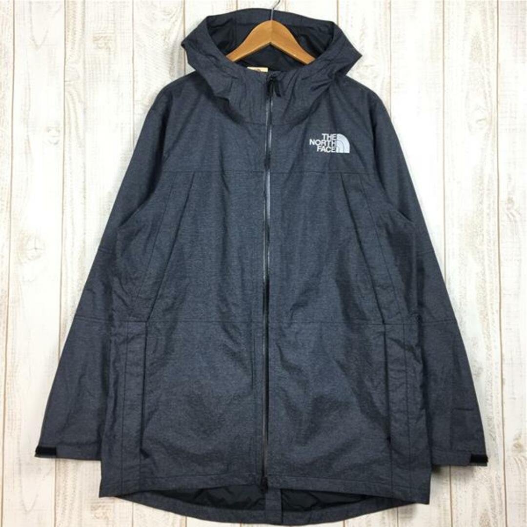 65cm着丈MENs L  ノースフェイス ゴーテル ジャケット Gotel Jacket Dryvent 防水透湿 ハードシェル レインシェル フーディ ハーフコート パーカー 欧米規格モデル NORTH FACE NF0A4QSA チャコール系