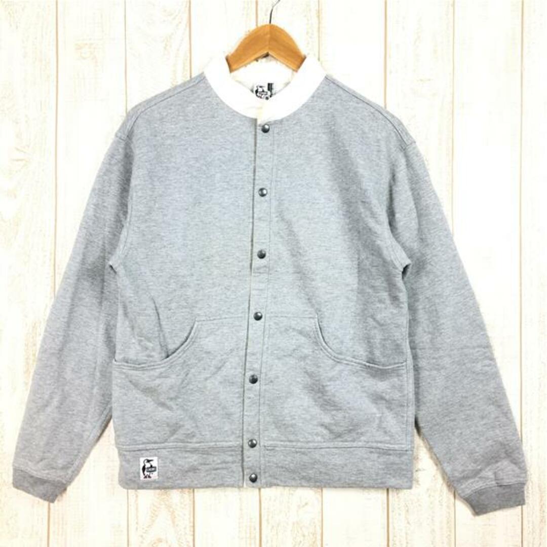 MENs S  チャムス フルスナップ ハリケーン トップ FullSnap Hurricane Top スウェット カーディガン CHUMS グレー系