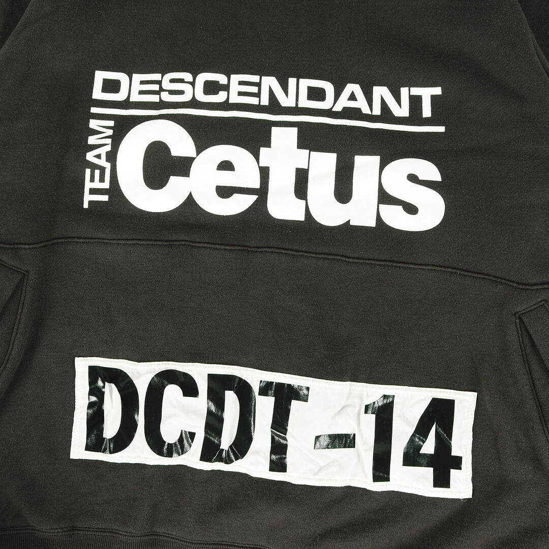 DESCENDANT ディセンダント パーカー サイズ:2 22SS パッチ付き スウェット パーカー STERN HOODY ブラック 黒 トップス  フーディー 【メンズ】【中古】