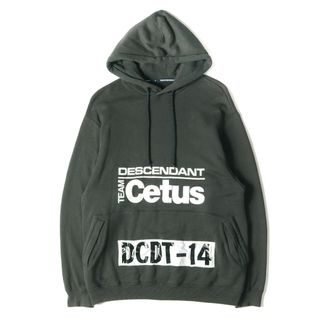 DESCENDANT ディセンダント パーカー サイズ:2 22SS パッチ付き スウェット パーカー STERN HOODY ブラック 黒 トップス  フーディー 【メンズ】【中古】