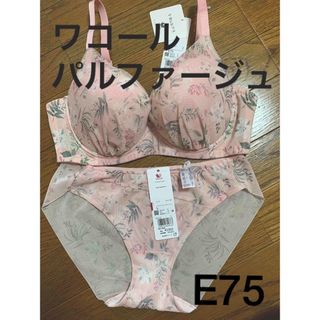 ワコール(Wacoal)のワコール《パルファージュ》Vリッチブラ ショーツ E75/L定価12,100円(ブラ&ショーツセット)