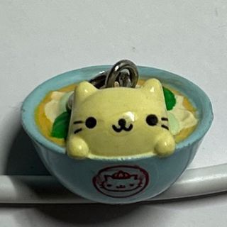 サンエックス(サンエックス)のにゃんにゃんにゃんこ飯店 にゃんこうめん キーホルダー マスコット ストラップ(キャラクターグッズ)