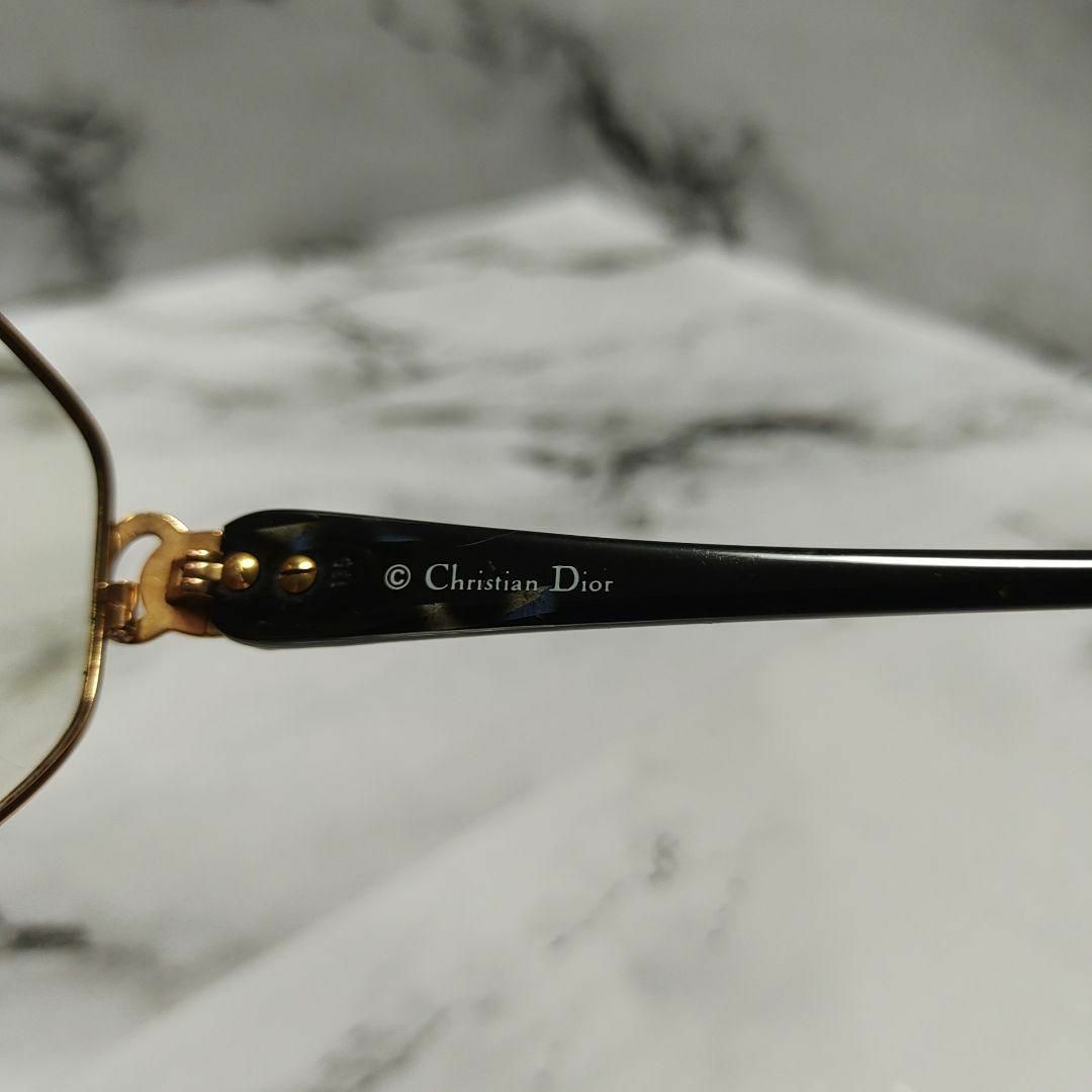 1875超美品　クリスチャンディオール　2989　眼鏡　メガネ　度強　大理石柄
