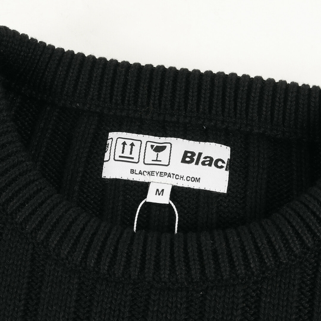 BlackEyePatch ブラックアイパッチ ニット サイズ:M 21AW 2トーン ボックスロゴ ニット セーター 2 TONE LOGO KNIT SWEATER ブラック 黒 トップス 長袖 カジュアル 【メンズ】 2