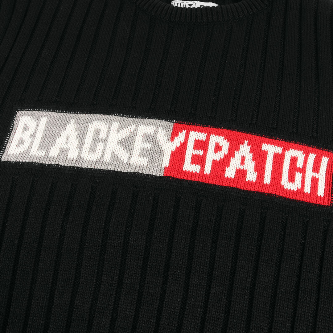 BlackEyePatch ブラックアイパッチ ニット サイズ:M 21AW 2トーン ボックスロゴ ニット セーター 2 TONE LOGO KNIT SWEATER ブラック 黒 トップス 長袖 カジュアル 【メンズ】 3