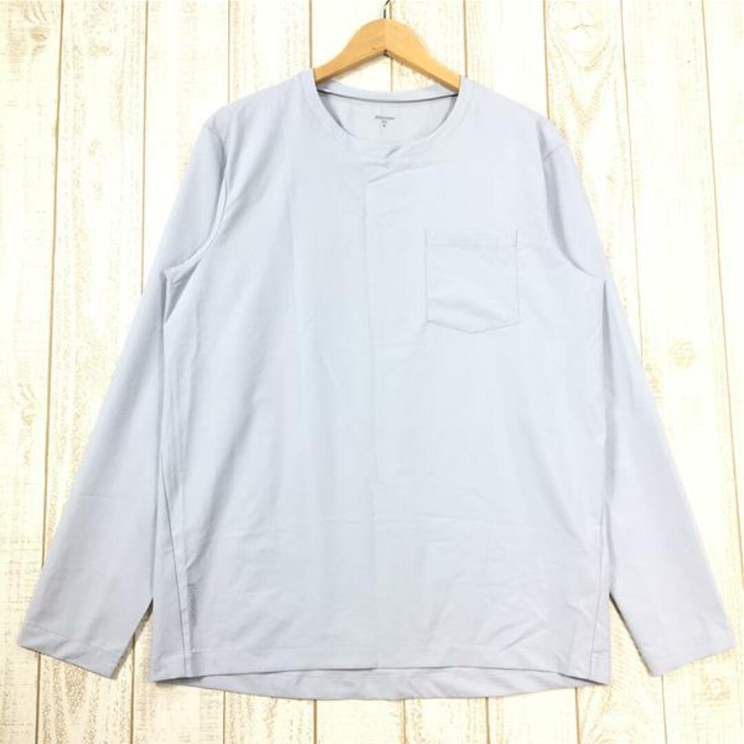 MENs M  フーディニ カバー クルー Cover Crew ウィンドシェル ロングスリーブ Tシャツ HOUDINI 258694 グレー系