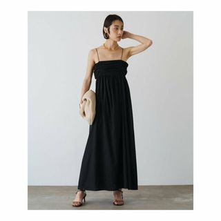 パルグループアウトレット(PAL GROUP OUTLET)の【ブラック】【Loungedress】ギャザーキャミワンピース(ロングワンピース/マキシワンピース)