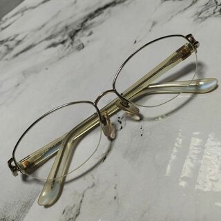 BVLGARI - 1881超美品 ブルガリ 420 眼鏡 メガネ ハーフリム 度強 