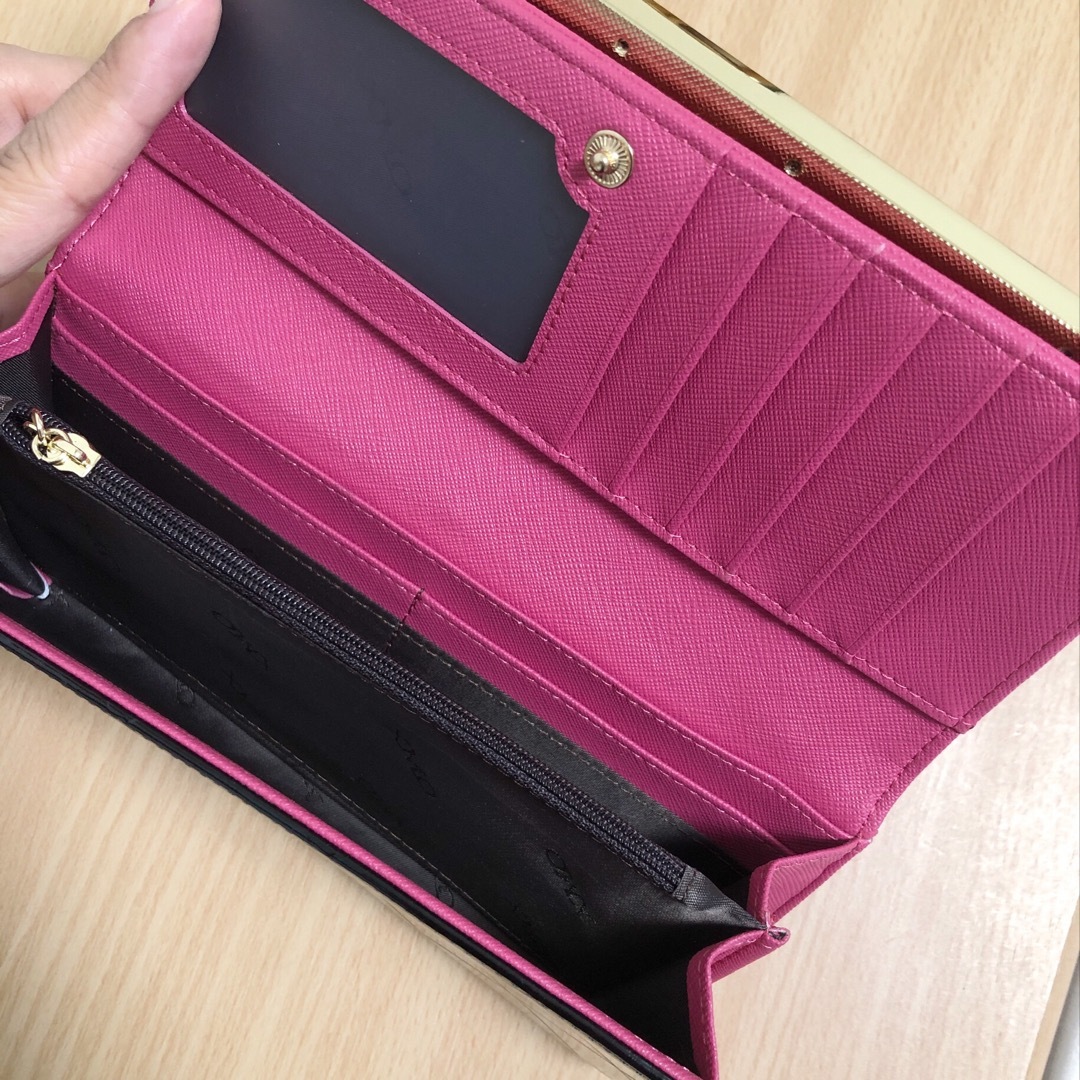 新品未使用 本革 2層式 レディース財布 長財布 ロングウォレット 小銭