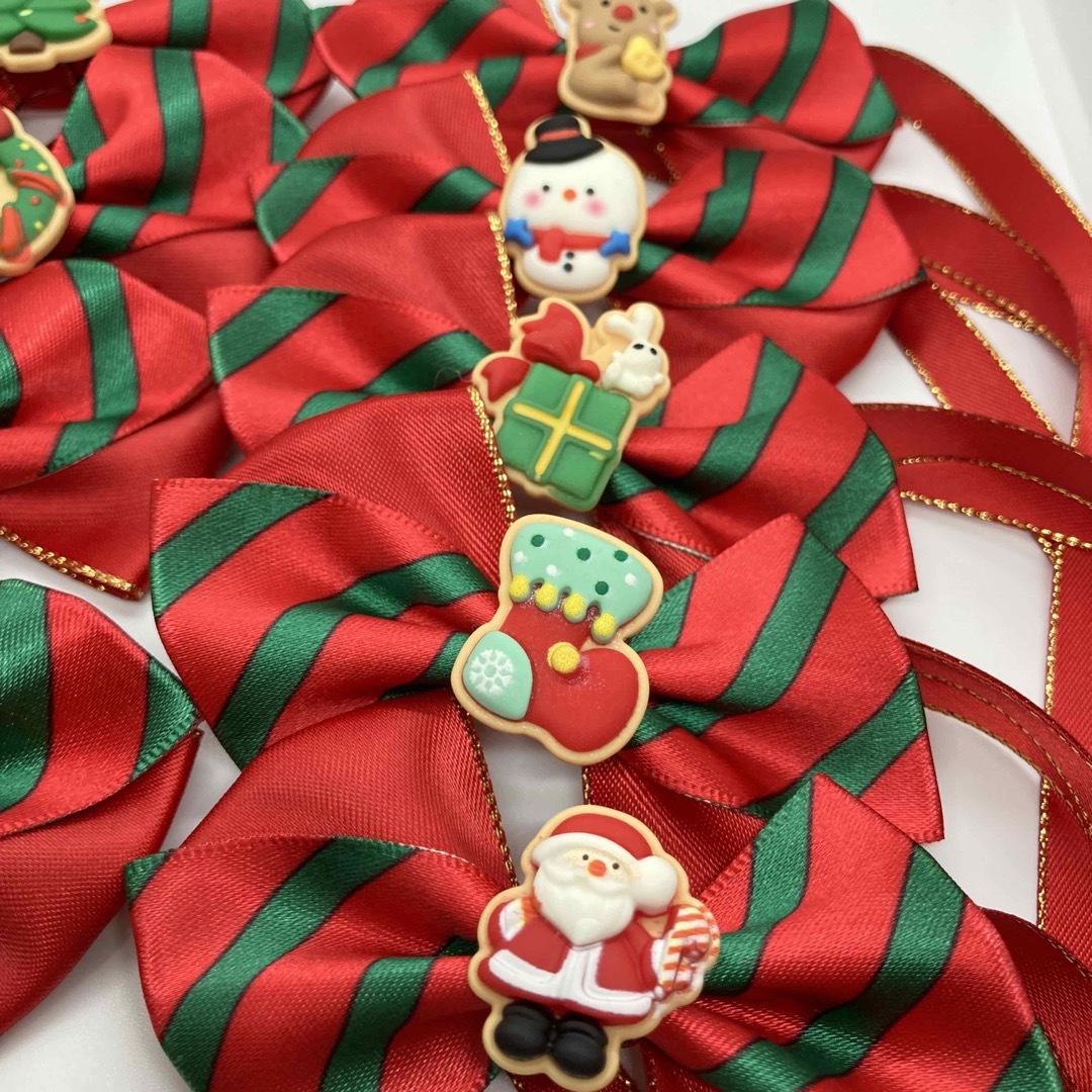 ④クリスマストリミングチョーカー18本セットSサイズ(結ぶタイプ)