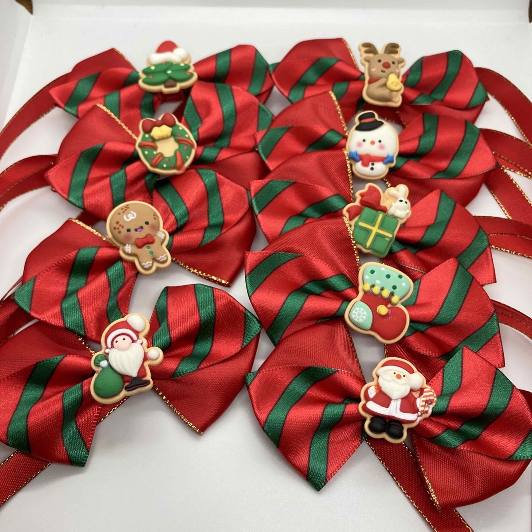 ④クリスマストリミングチョーカー18本セットSサイズ(結ぶタイプ)