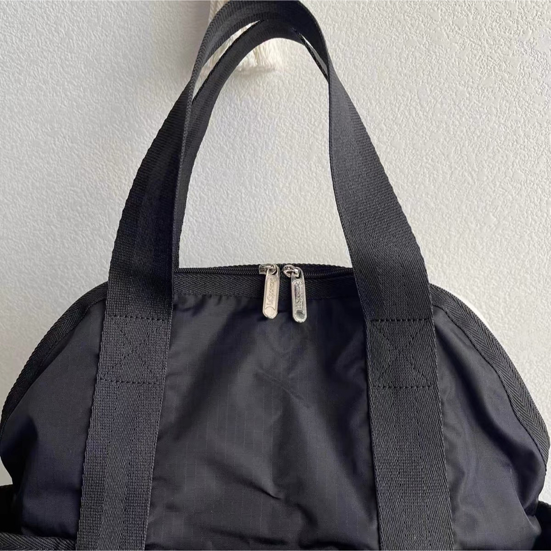 LeSportsac - 【新品】レスポートサック 黒 トートバッグリュックの