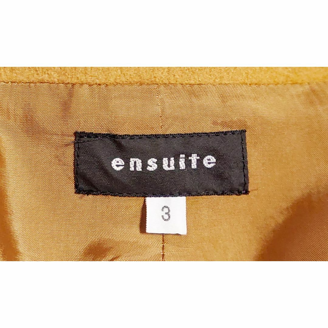 ensuite(エンスウィート)のensuite ベージュ カシミヤ フォックスファー コート エンスウィート M レディースのジャケット/アウター(毛皮/ファーコート)の商品写真