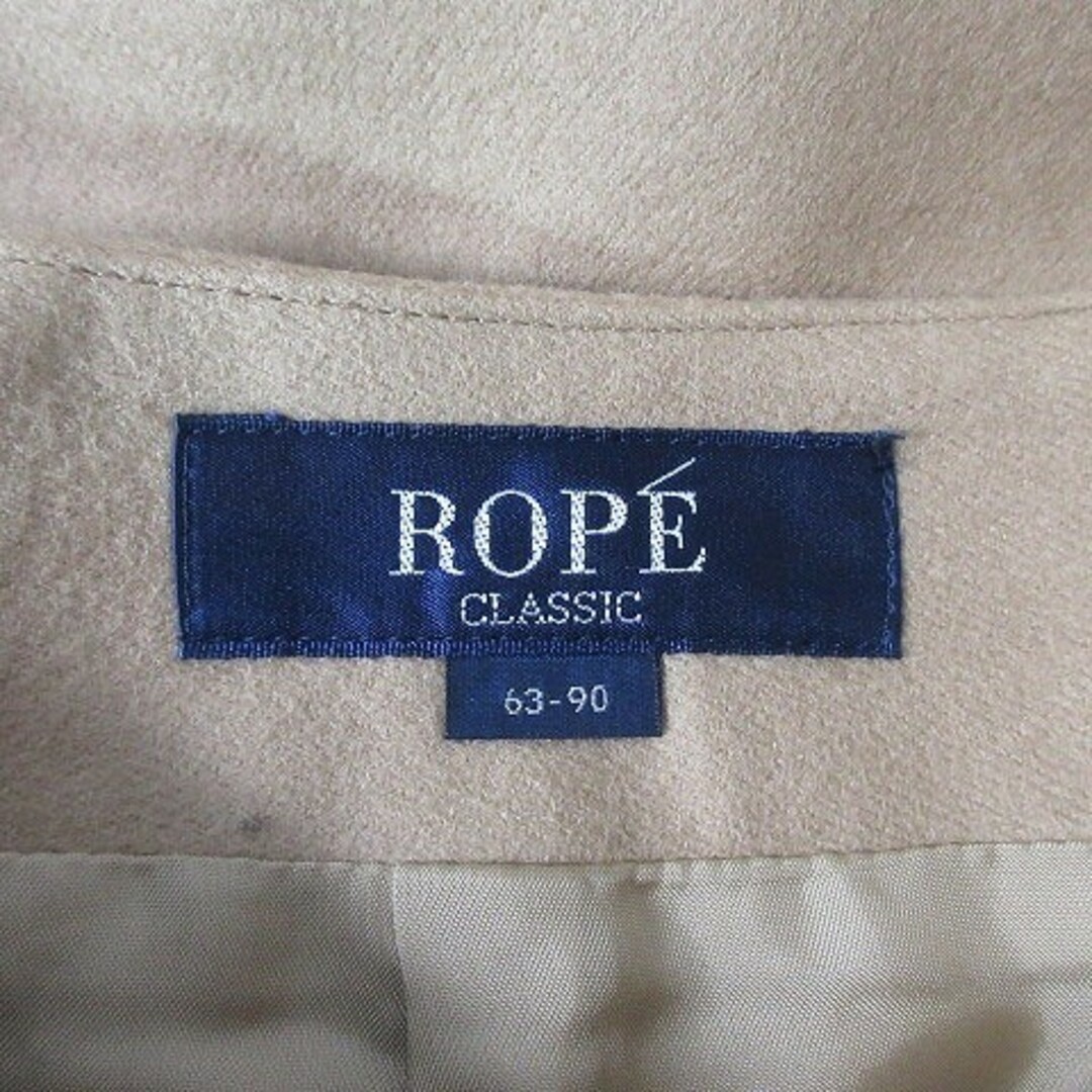 ROPE’(ロペ)のロペ スカート タイト ひざ丈 バックファスナー ウール 無地 63 ベージュ レディースのスカート(ひざ丈スカート)の商品写真