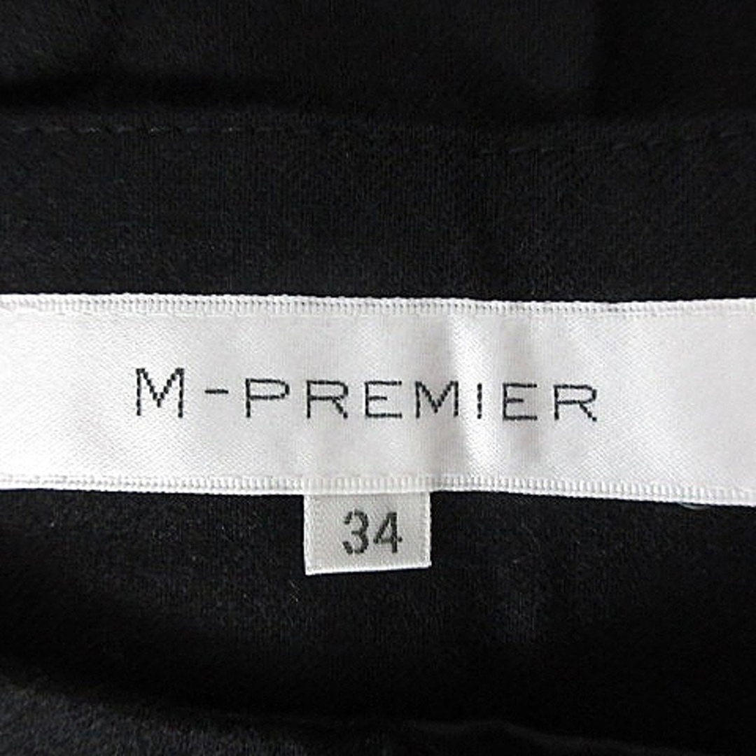 M-premier(エムプルミエ)のエムプルミエ スカート タイト ひざ丈 タック 34 無地 ブラック ボトムス レディースのスカート(ひざ丈スカート)の商品写真