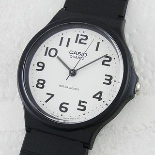 カシオ(CASIO)の国内正規品 カシオ 時計 メンズ レディース 腕時計 スタンダードアナログ ブラック MQ-24-7B2LLJH(腕時計(アナログ))