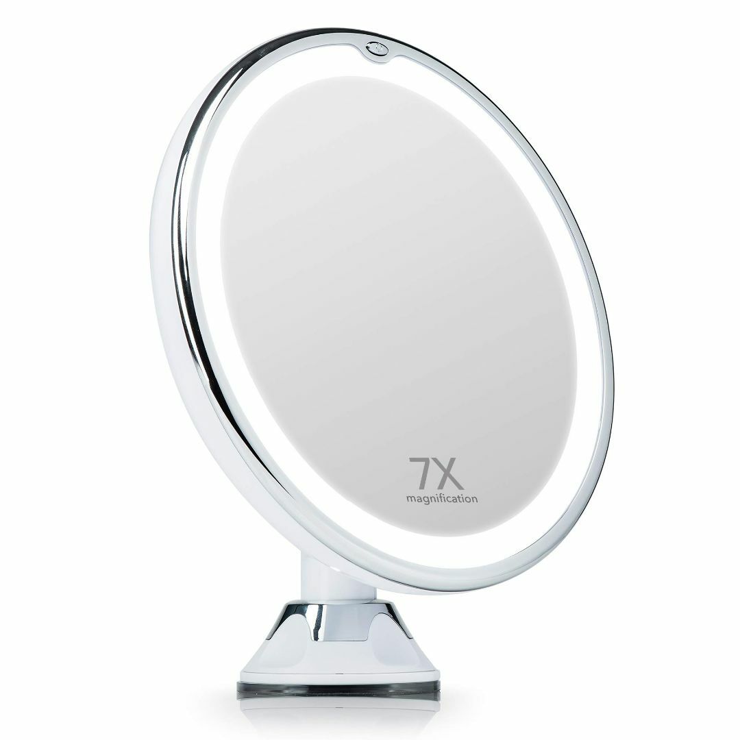 特価商品Fancii 7倍拡大鏡 LED化粧鏡 調光可能な自然光 吸盤ロック