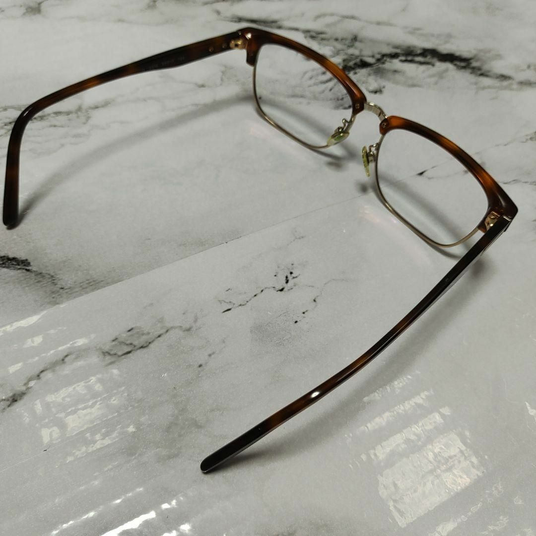 1892超美品 バーバリー 3316 眼鏡 メガネ 度強 鼈甲柄 アンバー