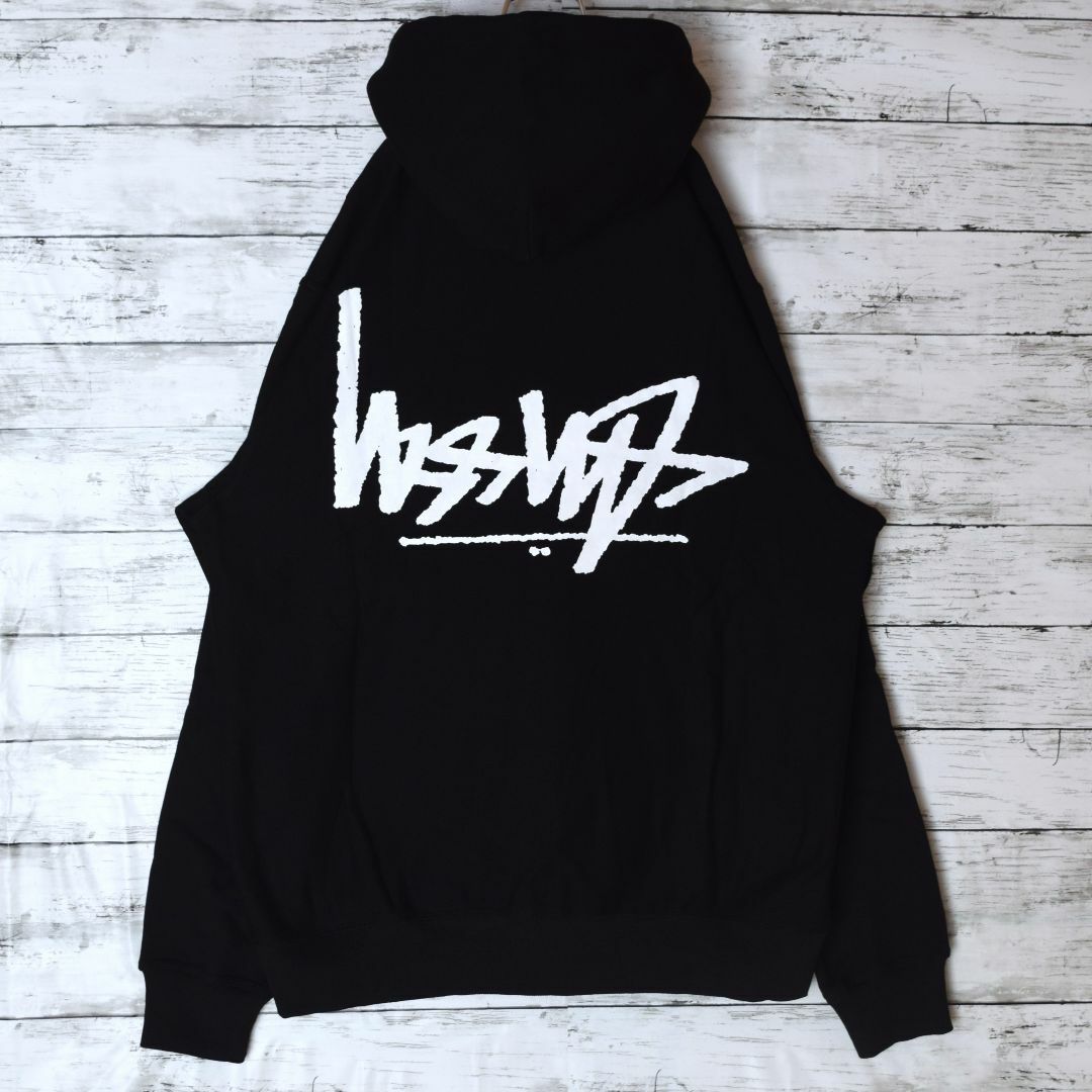 STUSSY - 【ステューシー】正規・新品タグ 逆ロゴ ブラック L