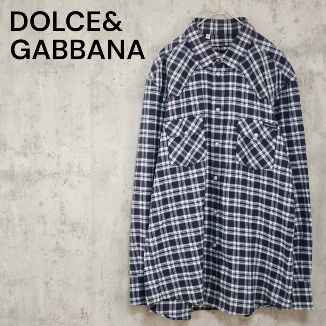DOLCEu0026GABBANA フランネル ウエスタンシャツ-