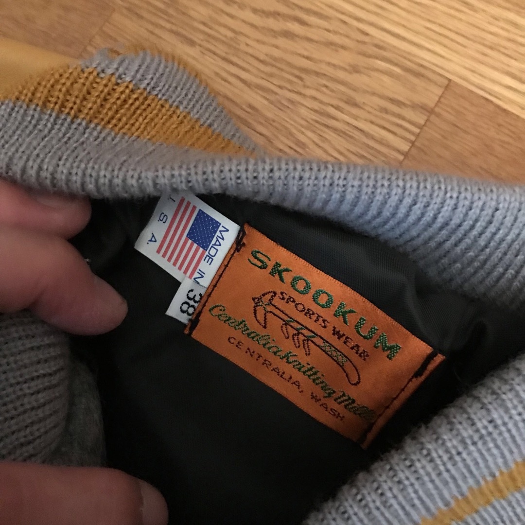 SKOOKUM - 送料込み SKOOKUM USA グレー×マスタードの通販 by Q's shop
