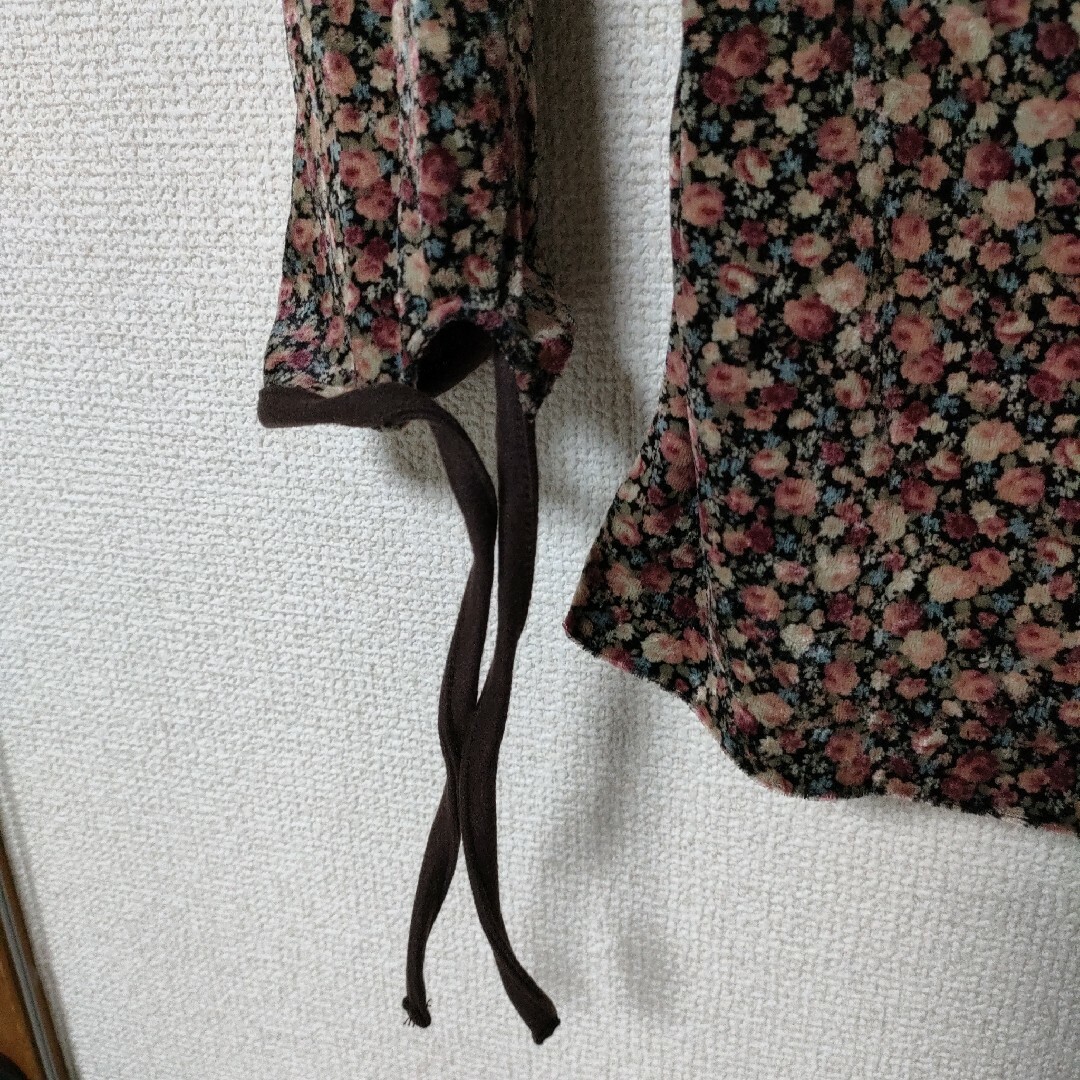 ベロアカットソー花柄 レディースのトップス(カットソー(長袖/七分))の商品写真