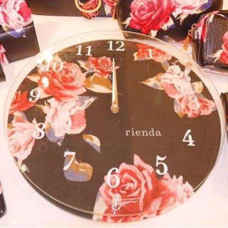 リエンダ(rienda)のrienda❤︎ノベルティ☆ヴィンテージローズ Wall clock(掛時計/柱時計)