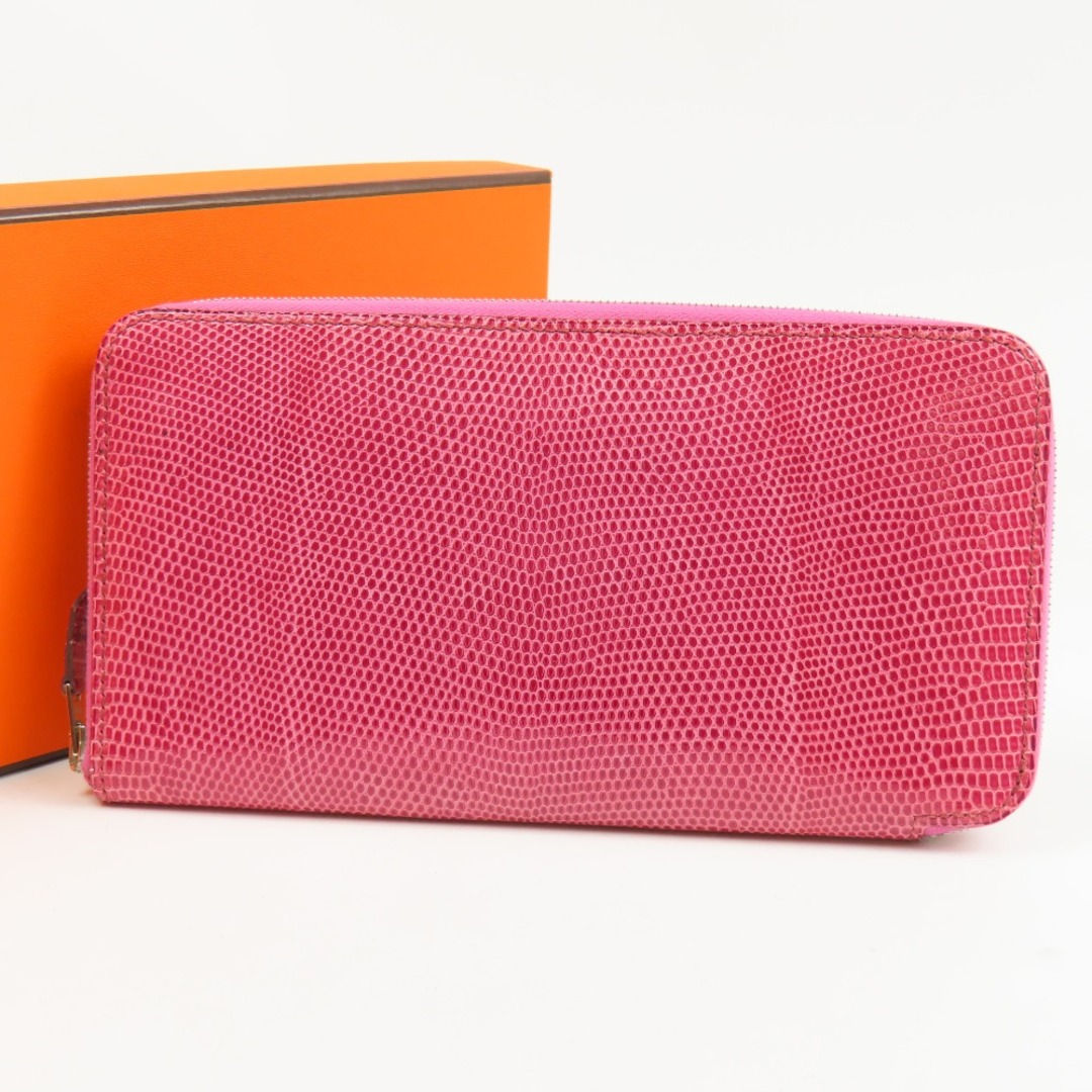 Hermes - 極美品 HERMES エルメス アザップロング トカゲ革 ラウンド