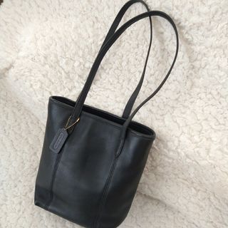 希少✨OLD COACH トートバッグ　オールレザー　ダークブラウン