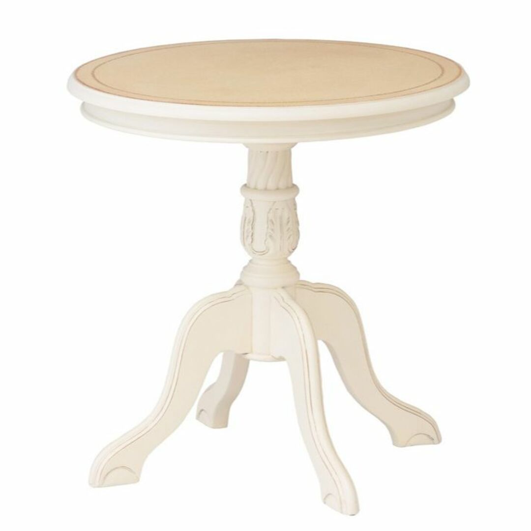 円形テーブル ヨーロピアン 幅60 ホワイト