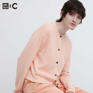 ユニクロ(UNIQLO)の新品未使用【ユニクロC】完売品カシミヤクルーネックショートカーディガン(カーディガン)